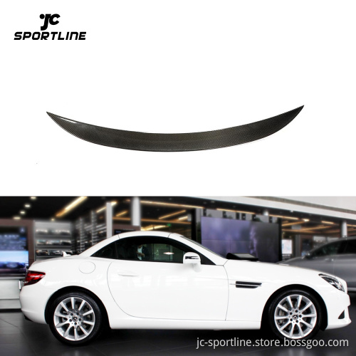 Carbon Fiber Ducktail Spoiler for Mercedes-Benz R172 SLC180/SLC200/SLC300 AMG Convertible (2017-2019)